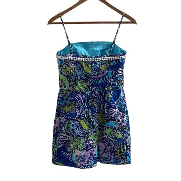 Lilly Pulitzer Jesse Romper Catitude Print - Picture 2 of 9